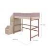 FLEXA High bed with staircase Popsicle cherry 