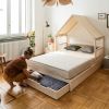 ETTOMIO montessori evolutive house bed Ettone with underbed