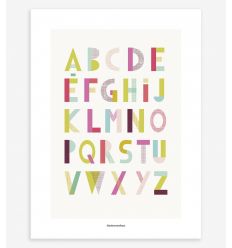 LILIPINSO poster super pink alphabets 30 x 40