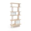 oeuf - vertical mini library (white/birch) 