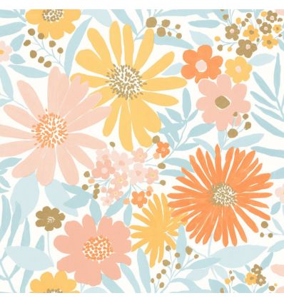 CASELIO wallpaper daisy (multicoloured) 