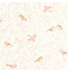casadeco - wallpaper flying bird (rose) 