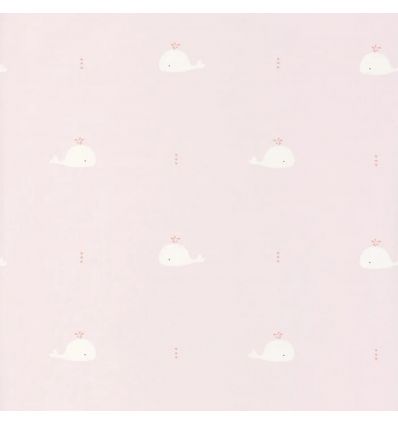 casadeco - wallpaper WHALE (PINK) 