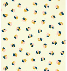 scion - wallpaper Leopard Dots (Pebble / Milkshake) 