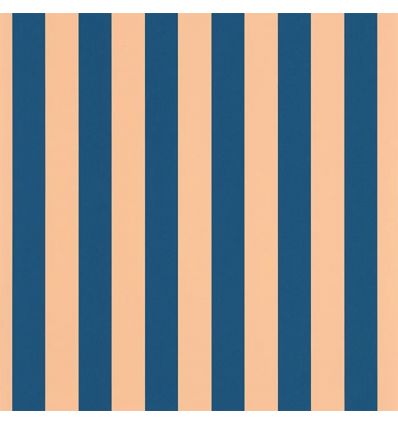 CASELIO - CARTA DA PARATI striscette blu arancione