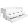 FLEXA Daybed with trundle bed and drawers (White) 