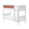 FLEXA White bunk bed w. straight ladder (+3 COLOURS) 