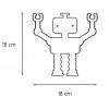 TRESXICS appendiabiti robot Q1
