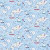 sanderson - wallpaper TREASURE MAP (SEA BLUE) 