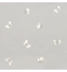 cole & son - carta da parati farfalle peaseblossom (grey)