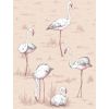 cole & son - carta da parati fenicotteri flamingos (powder pink)