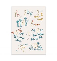 Moulin Roty NUMBERS POSTER 50X70