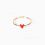 Titlee Grant Heart Ring (Poppy Red)