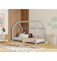 BENLEMI montessori house bed tery (light grey)