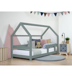 BENLEMI montessori house bed tery with security rail (sage green)