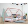 BENLEMI montessori house bed tery with security rail (pastel pink)