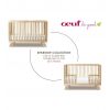 oeuf - transformable crib sparrow in birch 