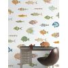 inke - wall mural fishes vissen wit Sale Online, Best Price