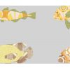 inke - wall mural fishes vissen grijs 