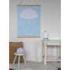 A LITTLE LOVELY COMPANY poster cloud (light blue) 