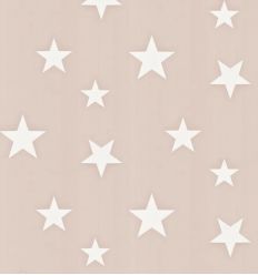 hibou home - carta da parati stelle "stars" (blush/white)