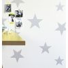 hibou home - wallpaper "stars" (silver/white)