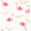SCION carta da parati fenicotteri felicity flamingo