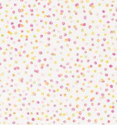 scion - carta da parati "lot of dots" (blancmange/rasberry/citrus)