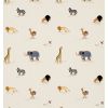 sanderson - embroidered fabric animals of ark two by two (vintage multi)