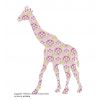 INKE carta da parati sagomata giraffa