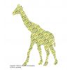 inke - carta da parati sagomata giraffa