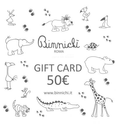 binnichi' gift card - buono regalo 50€