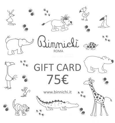 binnichi' gift card - buono regalo 75€, spedizione gratuita