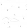 hibou home - carta da parati "starry sky" (silver/white)