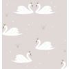 HIBOU HOME carta da parati cigni swans (pale rose)
