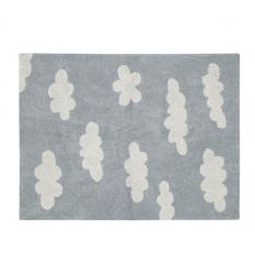 lorena canals - tappeto lavabile nuvole (grigio)