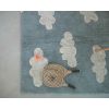 LORENA CANALS tappeto lavabile nuvole (vintage blu) 120x160