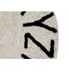 LORENA CANALS cotton round rug alphabet (natural) 