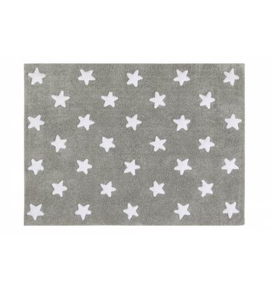 LORENA CANALS tappeto lavabile stelle piene (grigio)