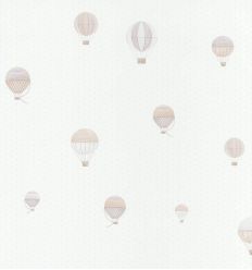 casadeco - wallpaper polka dos and balloons montgolfiere