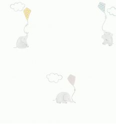 casadeco - wallpaper elephants (light blue/grey) Sale Online