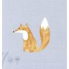 casadeco - tessuto d'arredo volpi renards (azzurro)