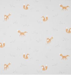 casadeco - fabric firefox renards (grey)