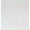 CASADECO embroidered fabric words ecriture brodee rose 