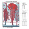 inke - wall mural trees leidse hout rood Sale Online, Best Price