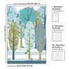 inke - wall print wallpaper trees leidse hout blauw Sale