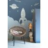 inke - wall mural rocket raket blauw Sale Online, Best Price
