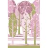 inke - murale in carta da parati alberi leidse hout roze