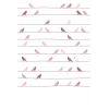 inke - murale in carta da parati uccellini vogels roze