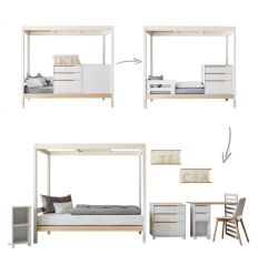 COMPLOJER ticia for one evolutionary bed (white/birch) Sale